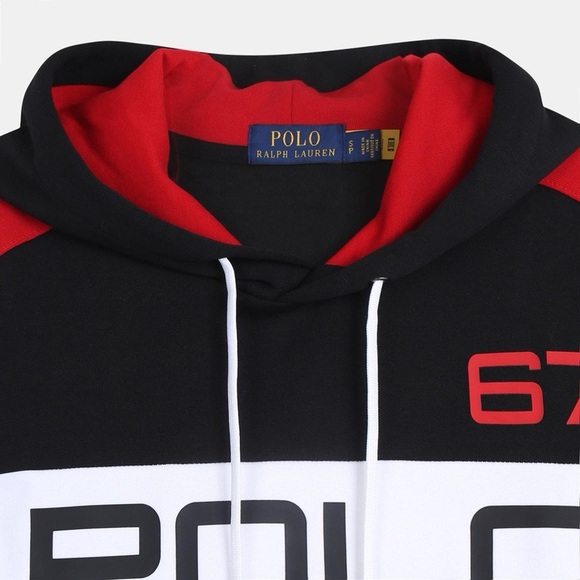 Callie Lives Mens Ralph Lauren Polo 67 Alpine World Cup Racing Hoodie LARGE - Picture 3 of 6